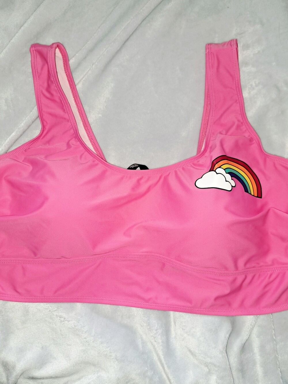 Torrid Hot Pink Rainbow Swim Top 3, 3XL, 22/24 NWT